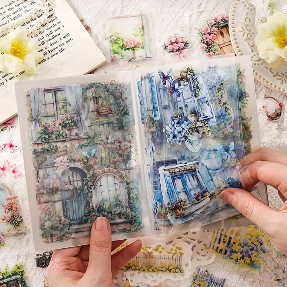 Glazed tile house Sticker Book