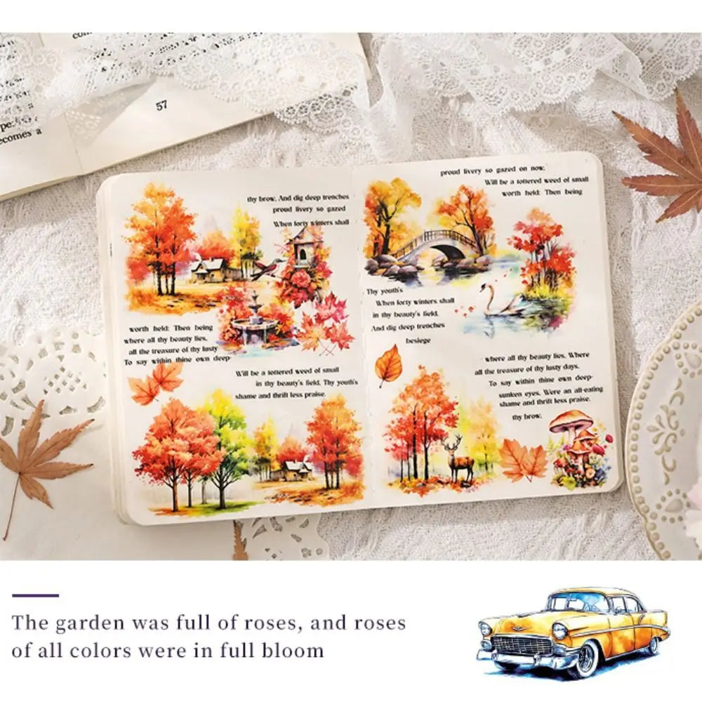 Glazed tile house Sticker Book