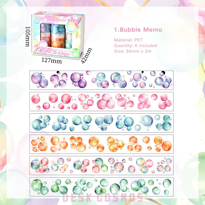 Bubble Tape PET Tape Set Watercolor Bubble Series