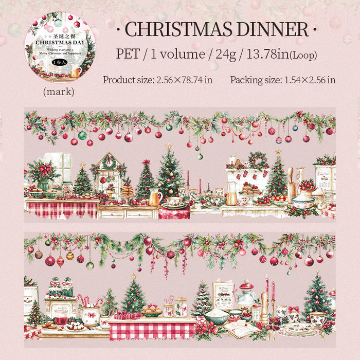 Christmas Scenery PET Tape Christmas Day Series