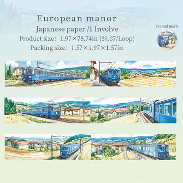 Travel Washi Tape The Train on the Road