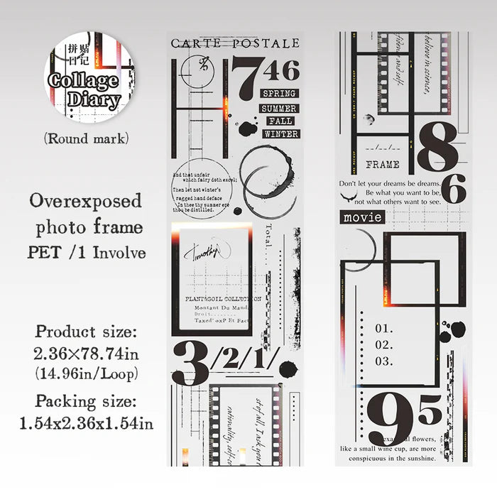 Collage Diary PET Tape Film Border Style