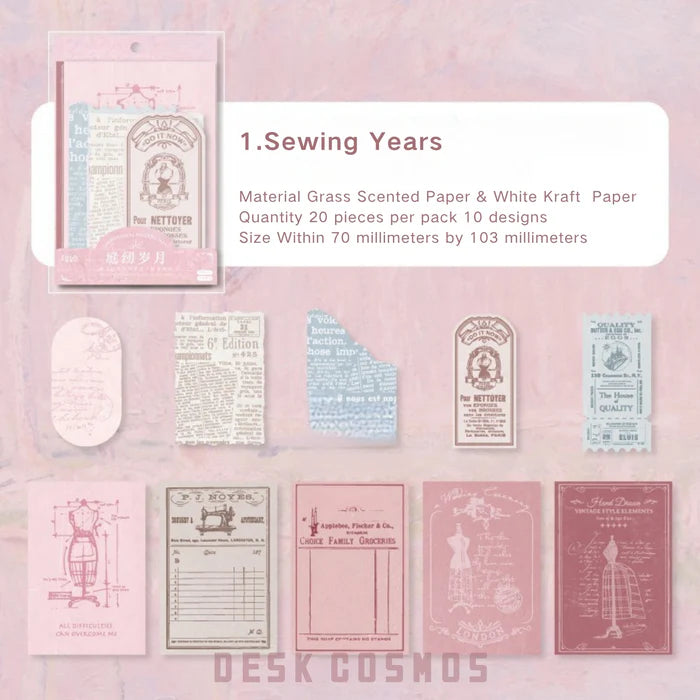 Retro Writing Paper Background Paper Years Series