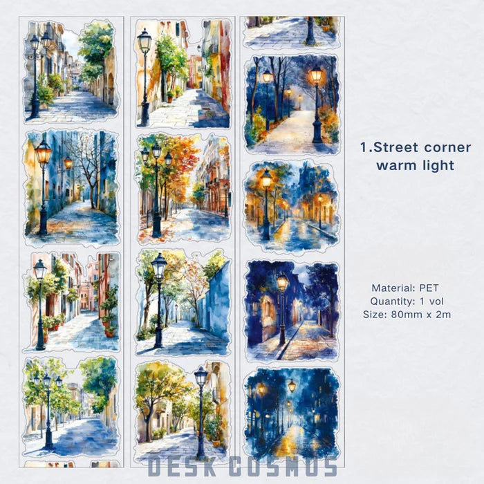 Scenery PET Tape Corner Of The World Journal Decor