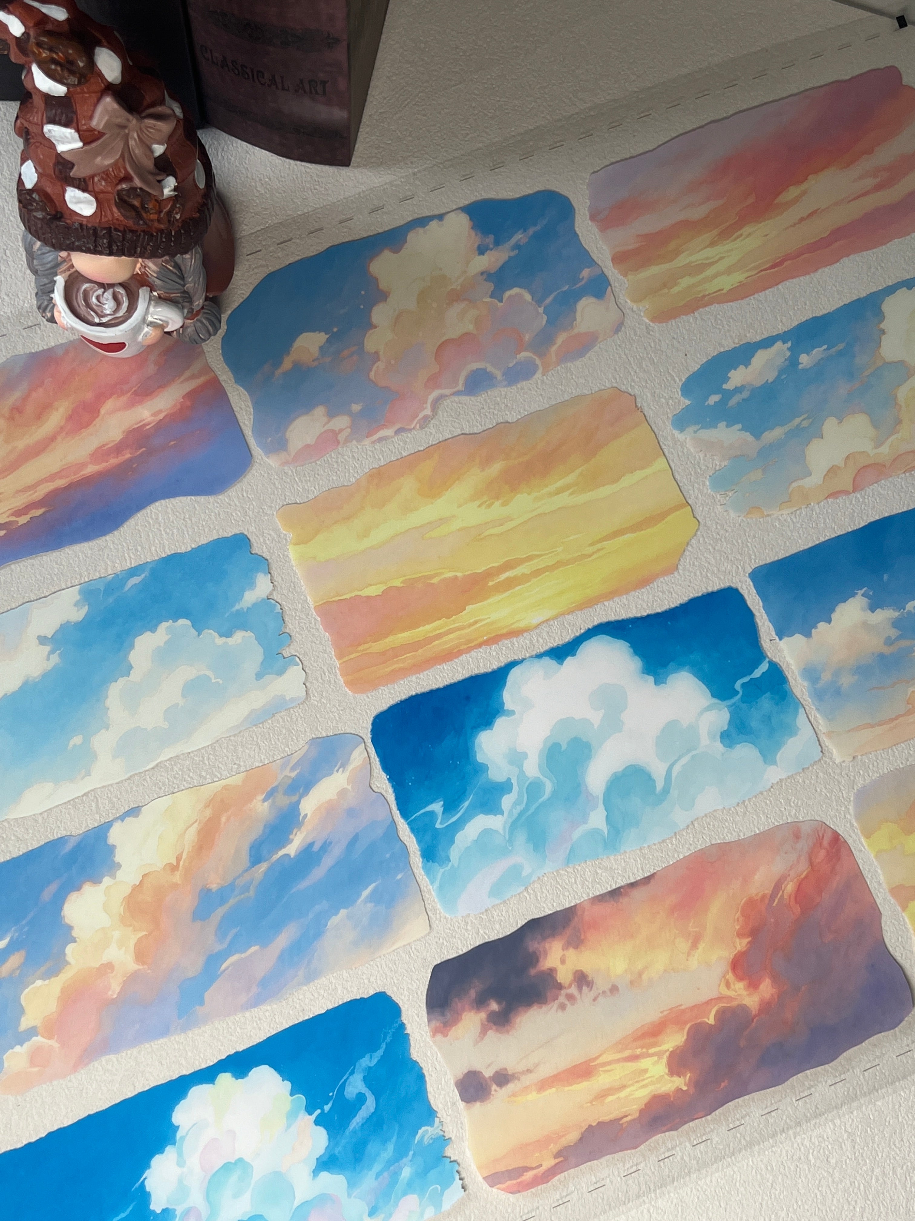 No.2 Vintage Colorful Sky Cloud Rainbow PET Tape