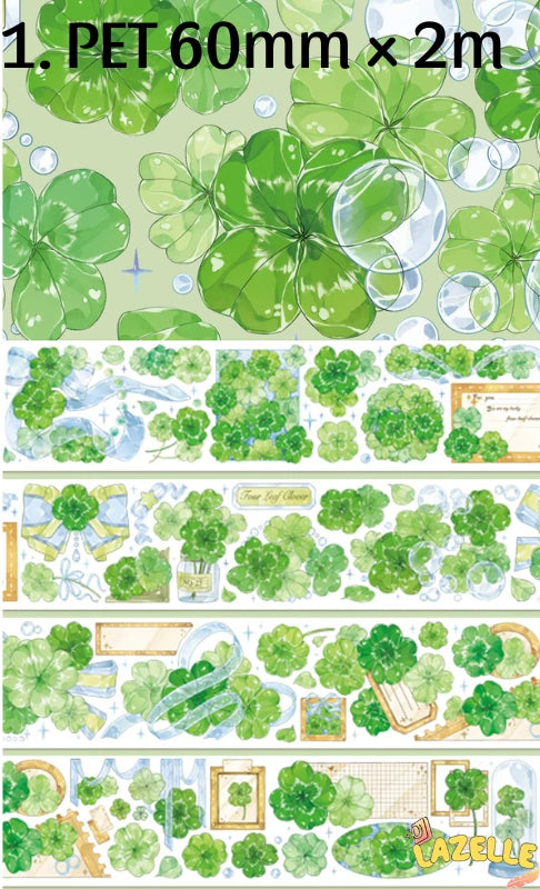 Lucky Clover Floral PET Tape