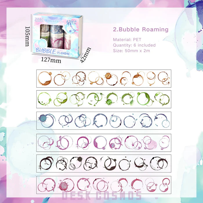 Bubble Tape PET Tape Set Watercolor Bubble Series