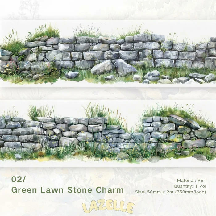 Scenery Tape Green Wild Flower Wall