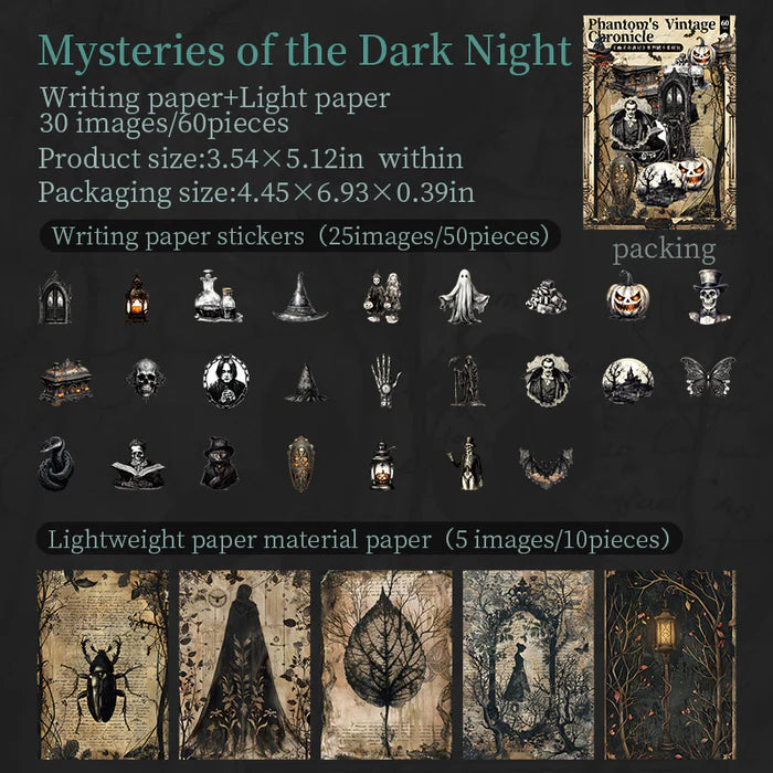 Halloween Journal Kit Phantom's Vintage Chronicle