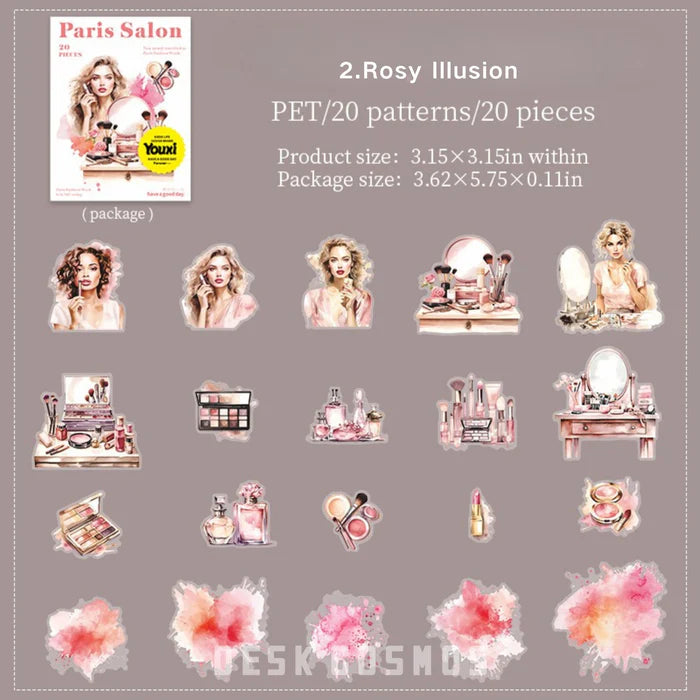 Fashion Stickers Paris Salon Journal Supplies