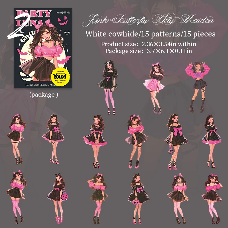 Luna Party Series Vintage Gothic Girl Character