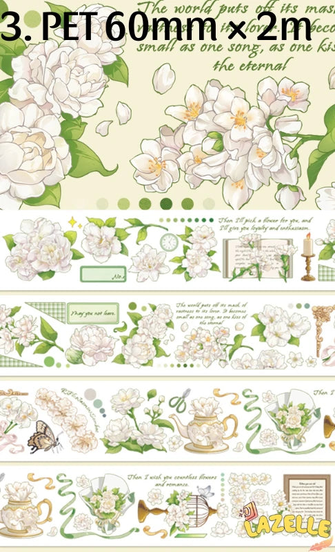 Lucky Clover Floral PET Tape