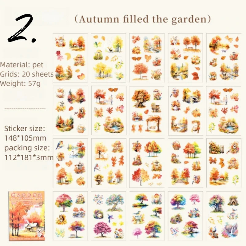 Glazed tile house Sticker Book