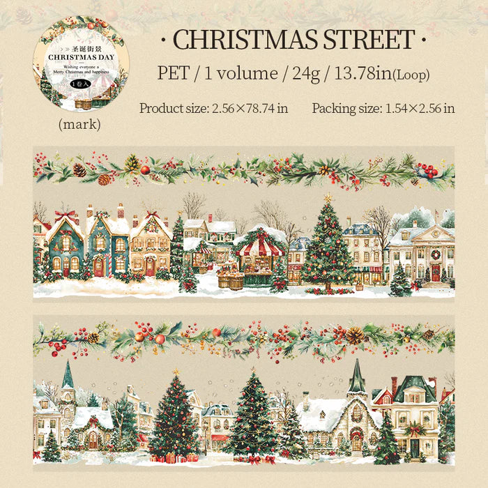 Christmas Scenery PET Tape Christmas Day Series