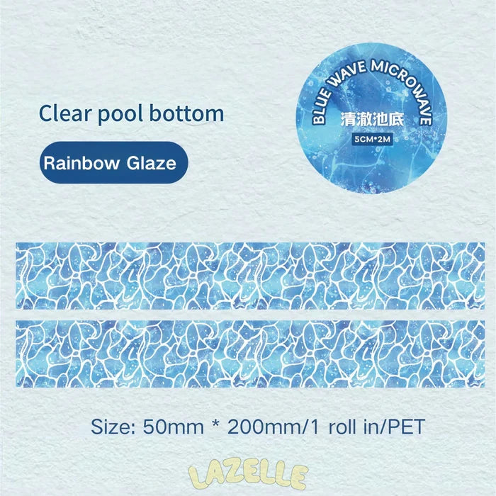 Emerald Green Ocean-Themed Microwave Tape