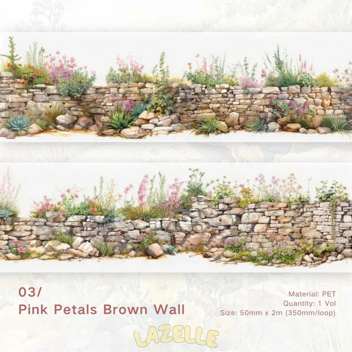 Scenery Tape Green Wild Flower Wall