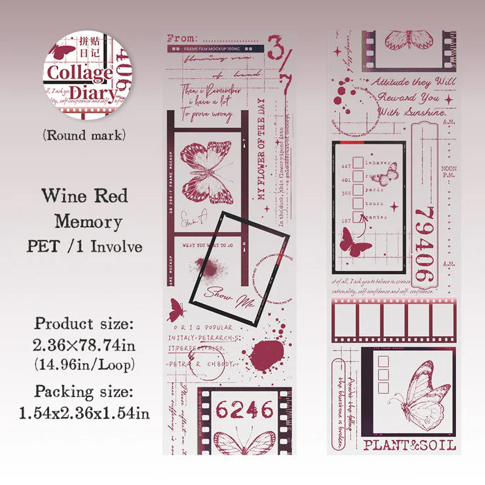 Collage Diary PET Tape Film Border Style