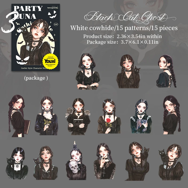 Luna Party Series Vintage Gothic Girl Character