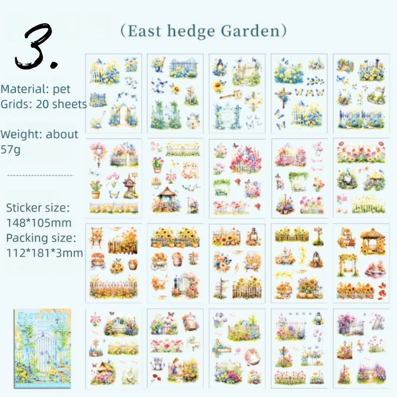 Glazed tile house Sticker Book