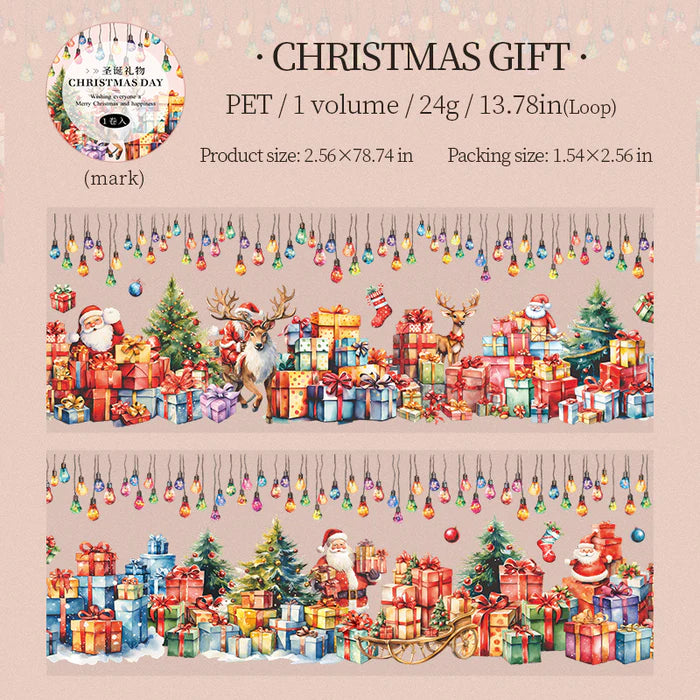 Christmas Scenery PET Tape Christmas Day Series