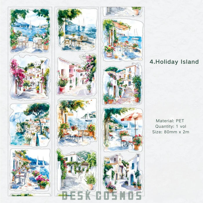 Scenery PET Tape Corner Of The World Journal Decor