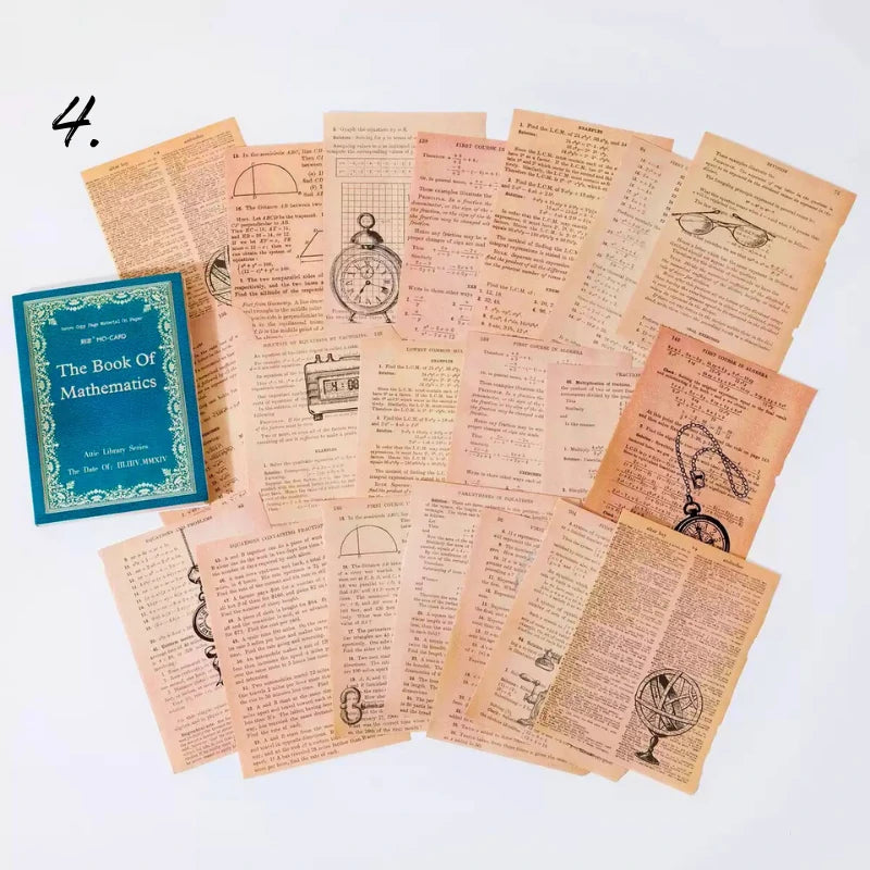 Loft Library Series Retro Journal DIY Collage Paper