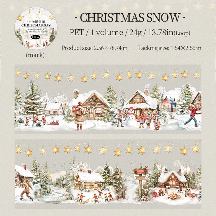 Christmas Scenery PET Tape Christmas Day Series