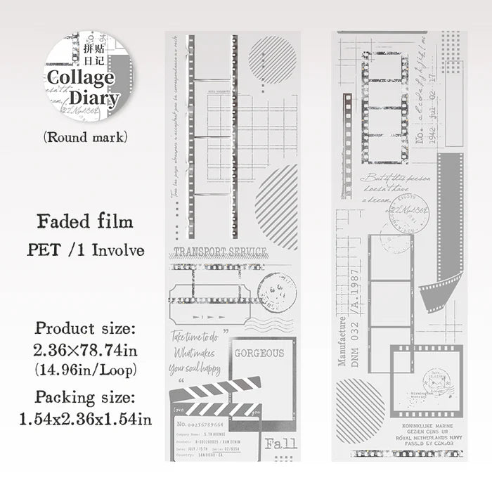 Collage Diary PET Tape Film Border Style