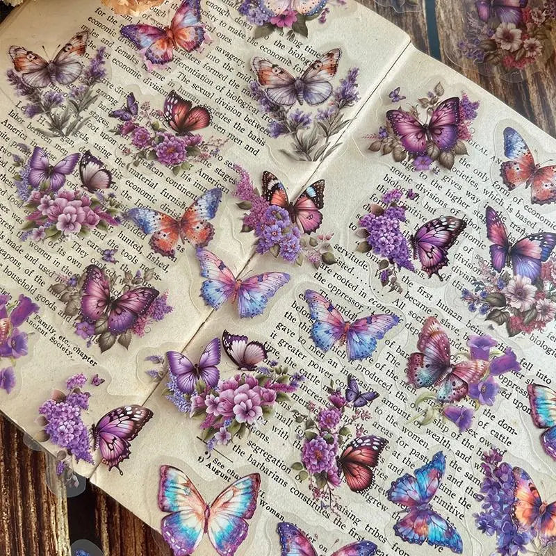Butterfly Pattern Stickers – 30pcs DIY Decorative Pack
