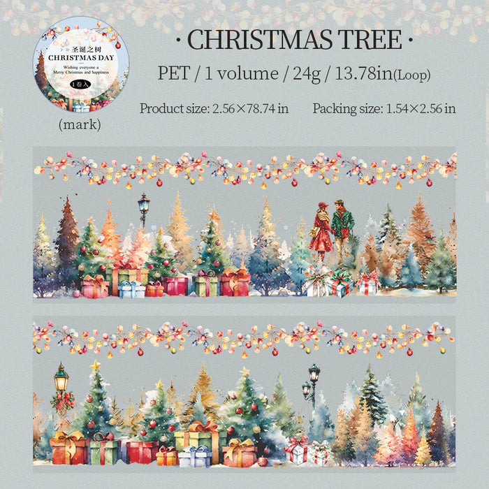 Christmas Scenery PET Tape Christmas Day Series