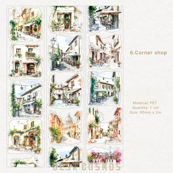 Scenery PET Tape Corner Of The World Journal Decor