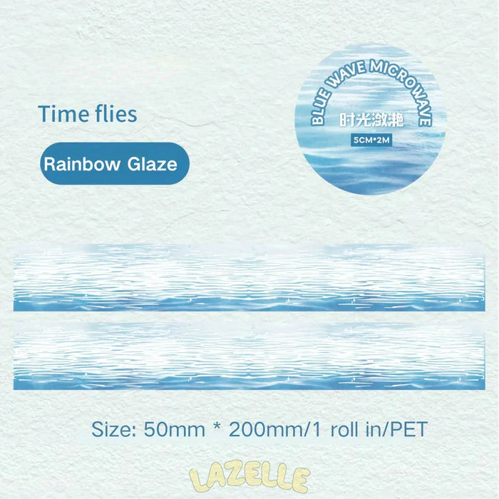 Emerald Green Ocean-Themed Microwave Tape