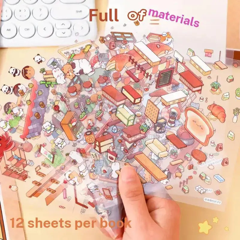 3D Scene Sticker Book Set