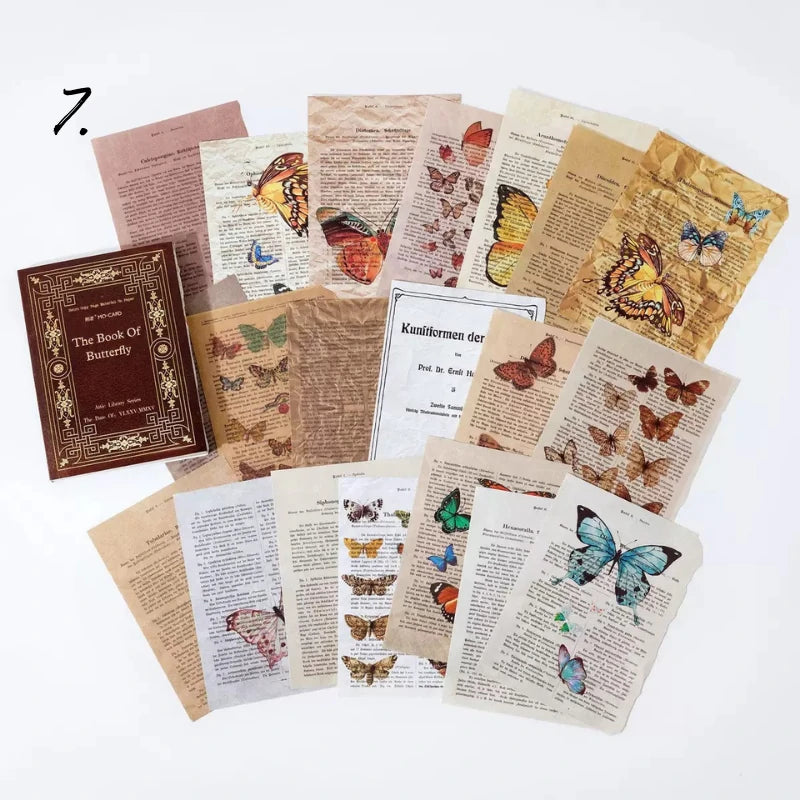 Loft Library Series Retro Journal DIY Collage Paper