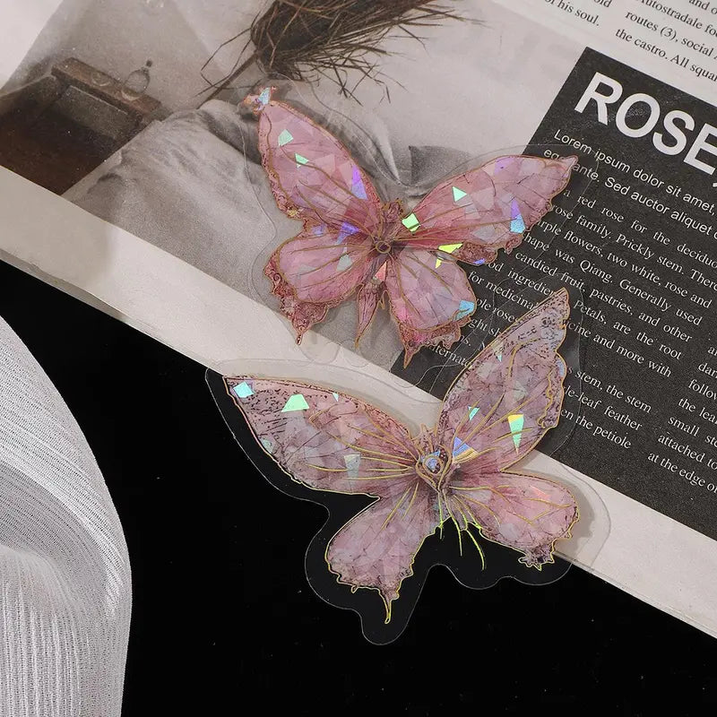 Butterfly Pattern Stickers – 30pcs DIY Decorative Pack