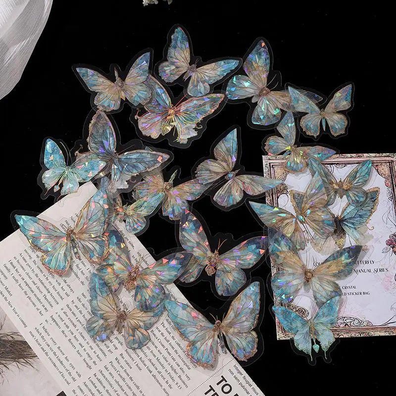 Butterfly Pattern Stickers – 30pcs DIY Decorative Pack