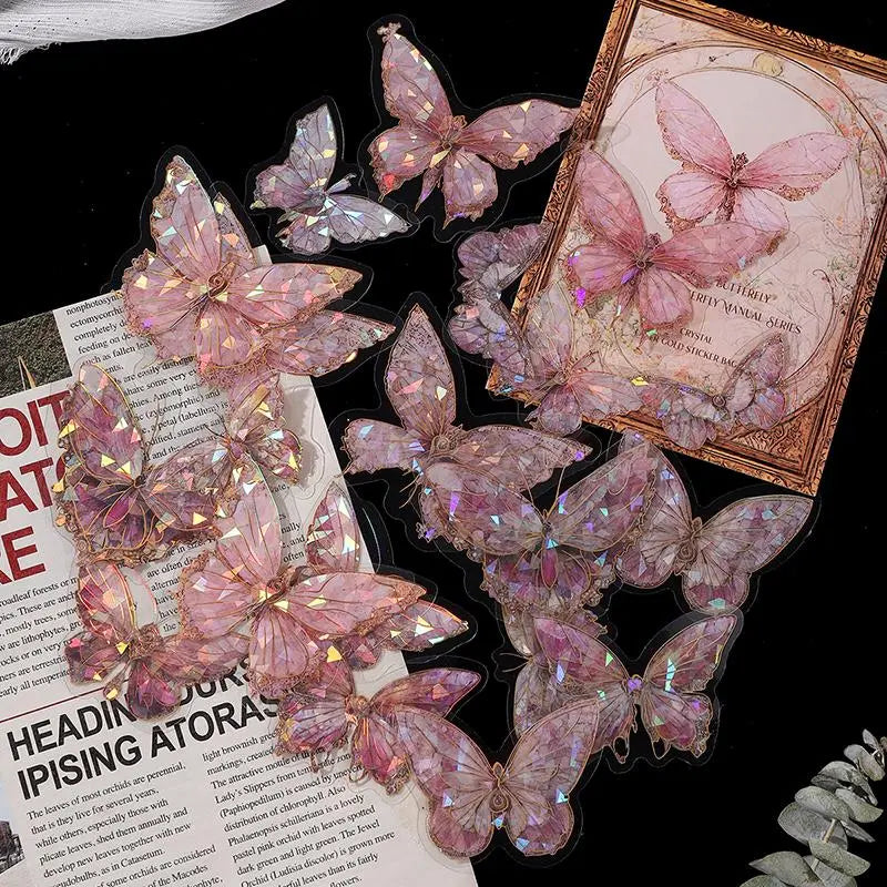 Butterfly Pattern Stickers – 30pcs DIY Decorative Pack
