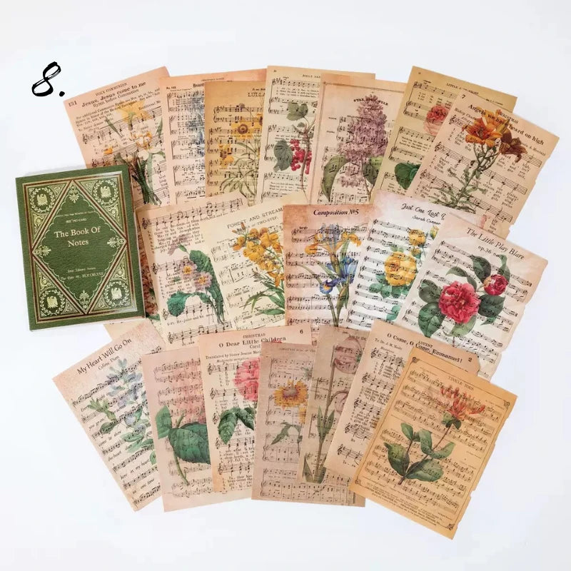 Loft Library Series Retro Journal DIY Collage Paper