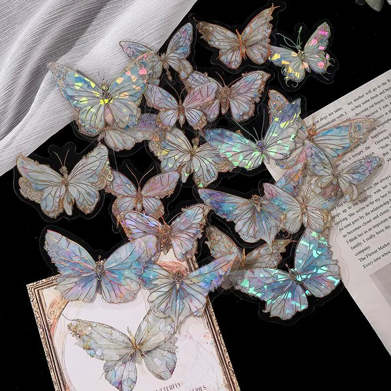 Butterfly Pattern Stickers – 30pcs DIY Decorative Pack