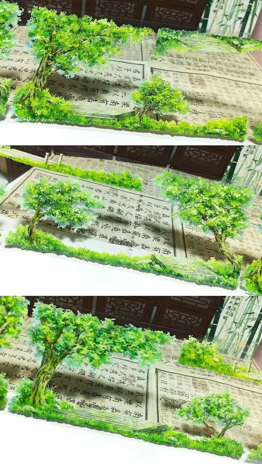 Tree/Meadows PET Tape-Scene Crafting