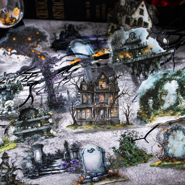 Gothic Scenery Creation Stickers Abandoned City