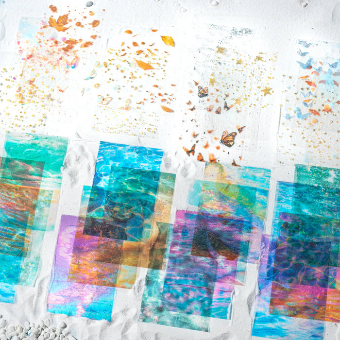 Background Paper The Color of the Sea Vintage Journal