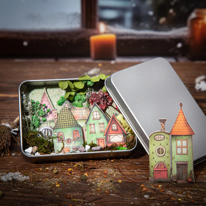 Cartoon Stickers Weird Cottage Retro