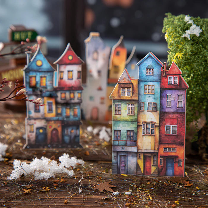 Cartoon Stickers Weird Cottage Retro