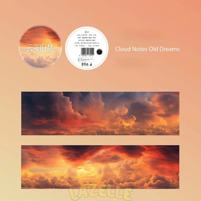 Sky Dream Cloud Series Washi Tapes Weather Theme Craft Supplies