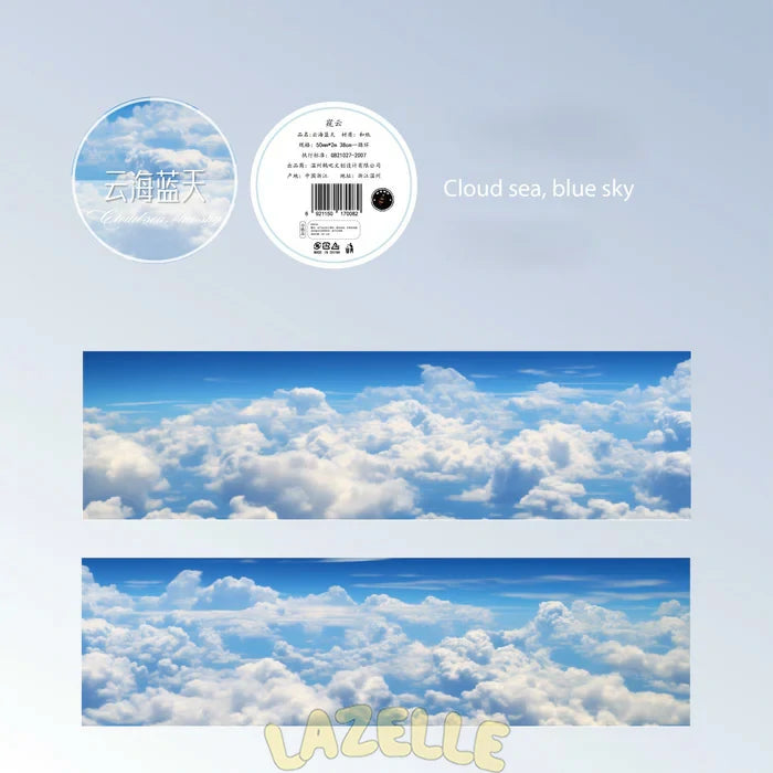 Sky Dream Cloud Series Washi Tapes Weather Theme Craft Supplies