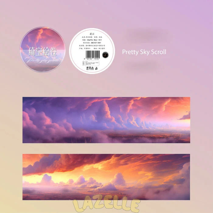Sky Dream Cloud Series Washi Tapes Weather Theme Craft Supplies