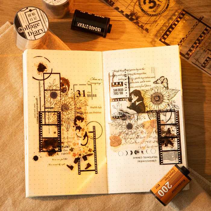 Collage Diary PET Tape Film Border Style