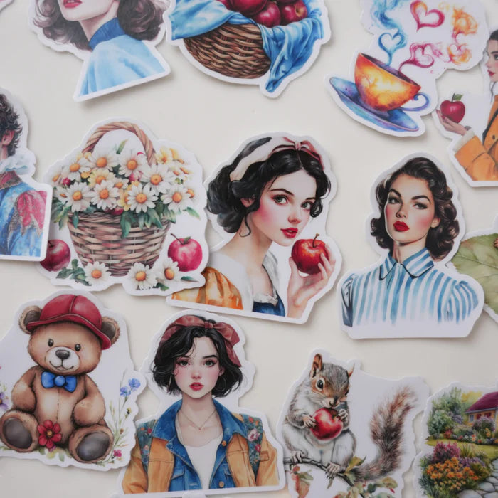 Fairy Tale Stickers Apple Girl Series Characters