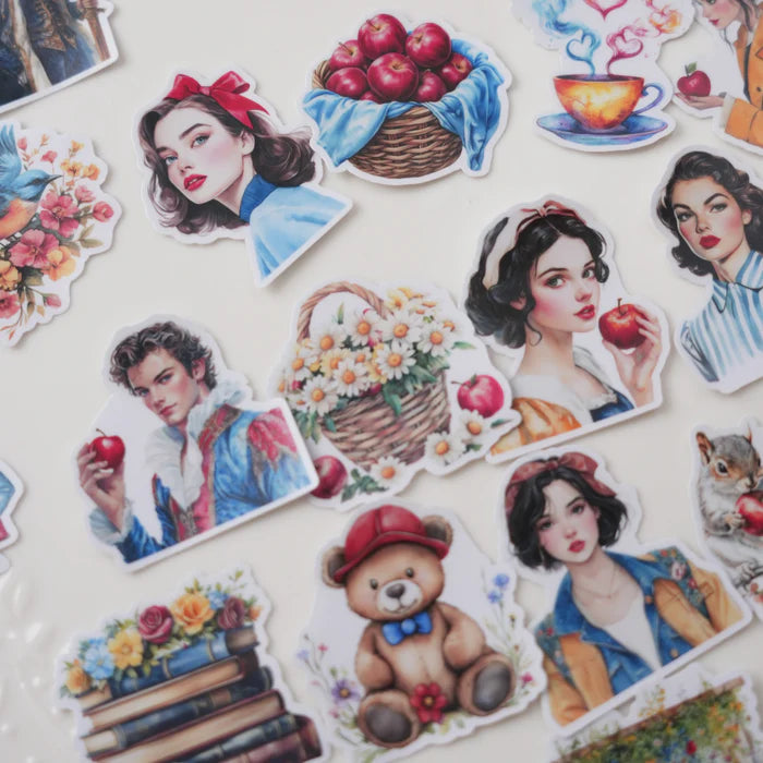 Fairy Tale Stickers Apple Girl Series Characters